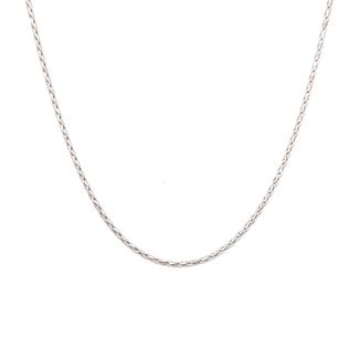 Sterling silver adjustable wheat chain 22"