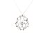 Swarovski crystal convertible necklace, sterling silver