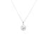 Swarovski halo pendant sterling silver