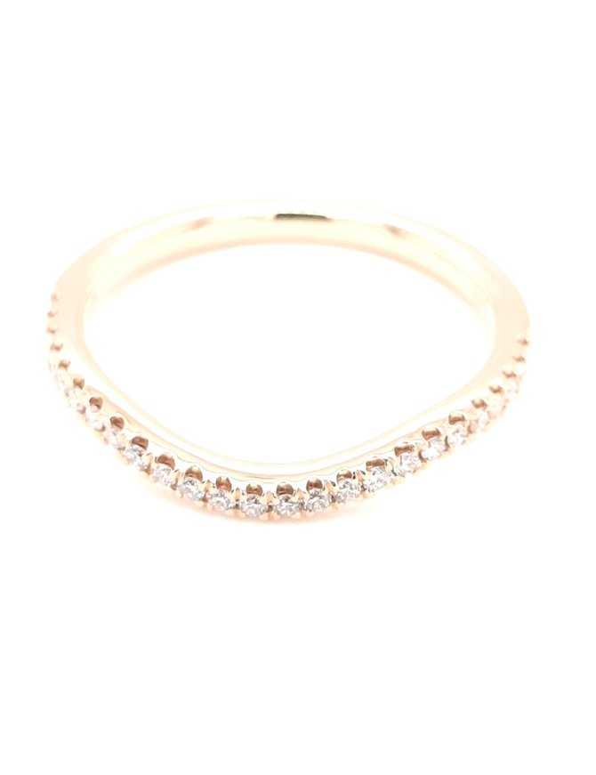 Diamond (0.16 ctw) curved band, 14k yellow gold