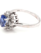 Diamond (0.32ctw) And Sapphire (1.09ct) Ring