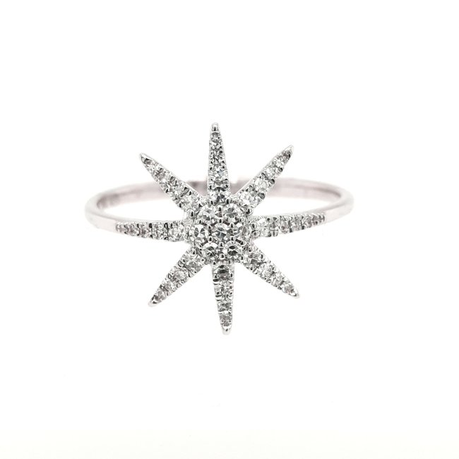 Celestial Diamond Star Ring 0.17 ctw
