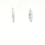 Diamond (0.23 ctw) hoop earrings 14k white gold 2.10 gr