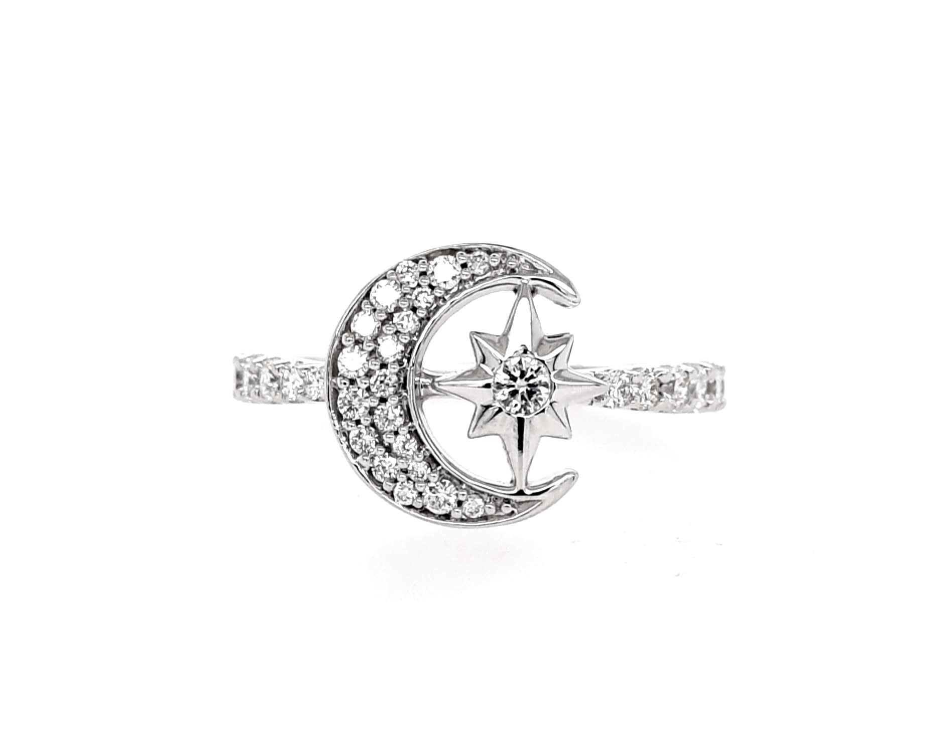 Moon And Star Diamond Ring Quinn's Goldsmith