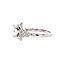 Diamond (0.36 ctw, cz ctr) flower style setting, 14k white gold