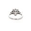 Diamond (0.36 ctw, cz ctr) flower style setting, 14k white gold