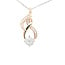 TQ Original diamond (0.63 ctw) "Mistletoe" pendant 14k yellow gold