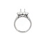 Diamond (1.20 ctw) fancy oval halo engagement setting, 14k white gold