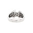 Diamond (0.95ctw) baguette and round bridal setting, 14k white gold