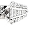 Diamond (0.95ctw) baguette/round bridal setting, 14k white gold 6.1 gr