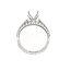 Diamond (1.50 ctw) 4-row bridal setting, 18k white gold