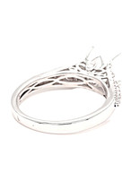 Diamond ( 0.43 ctw) bridal engagement setting, 14k white gold