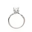 Diamond (0.34 ctw, cz ctr) twist setting, 14k white gold