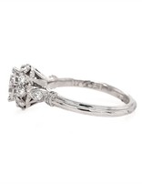 Diamond (0.25 ctw) Taccori setting, platinum, shown with a cz center, center stone not included