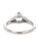 Diamond (0.50 ctw) Taccori engagement ring setting, platinum