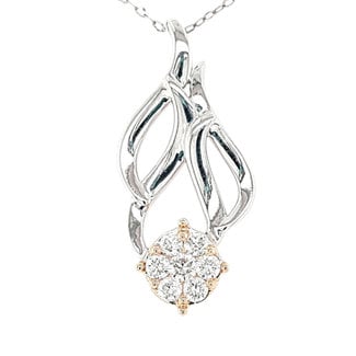 TQ Original Diamond  Mistletoe Pendant (0.33 ctw)