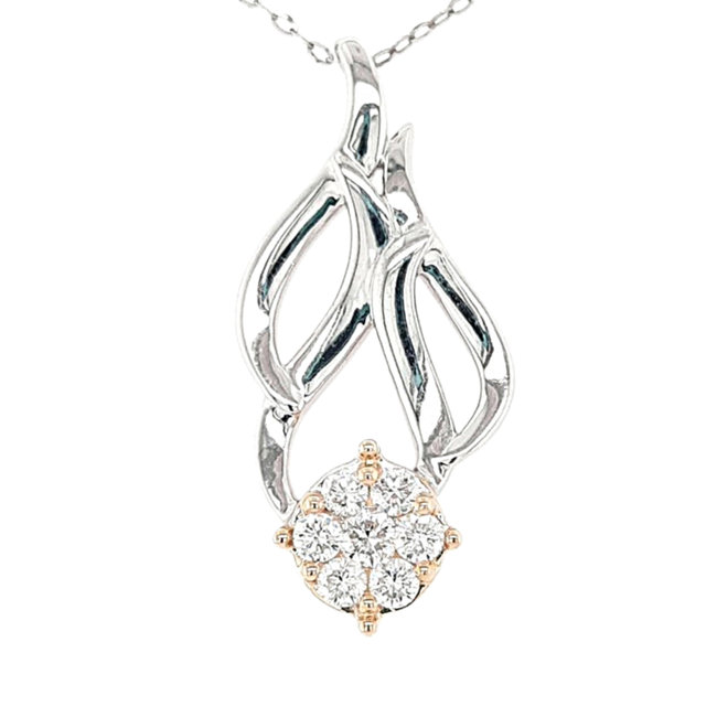 TQ Original Diamond  Mistletoe Pendant (0.33 ctw)