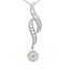 TQ Original diamond (0.50ctw) mistletoe pendant 14k white gold