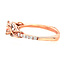 Diamond twist engagement ring setting, 14k rose gold