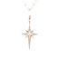 Diamond (0.34ctw) star pendant14k yellow gold chain not included