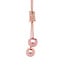 Freshwater pearl lariat , rose gold over sterling silver