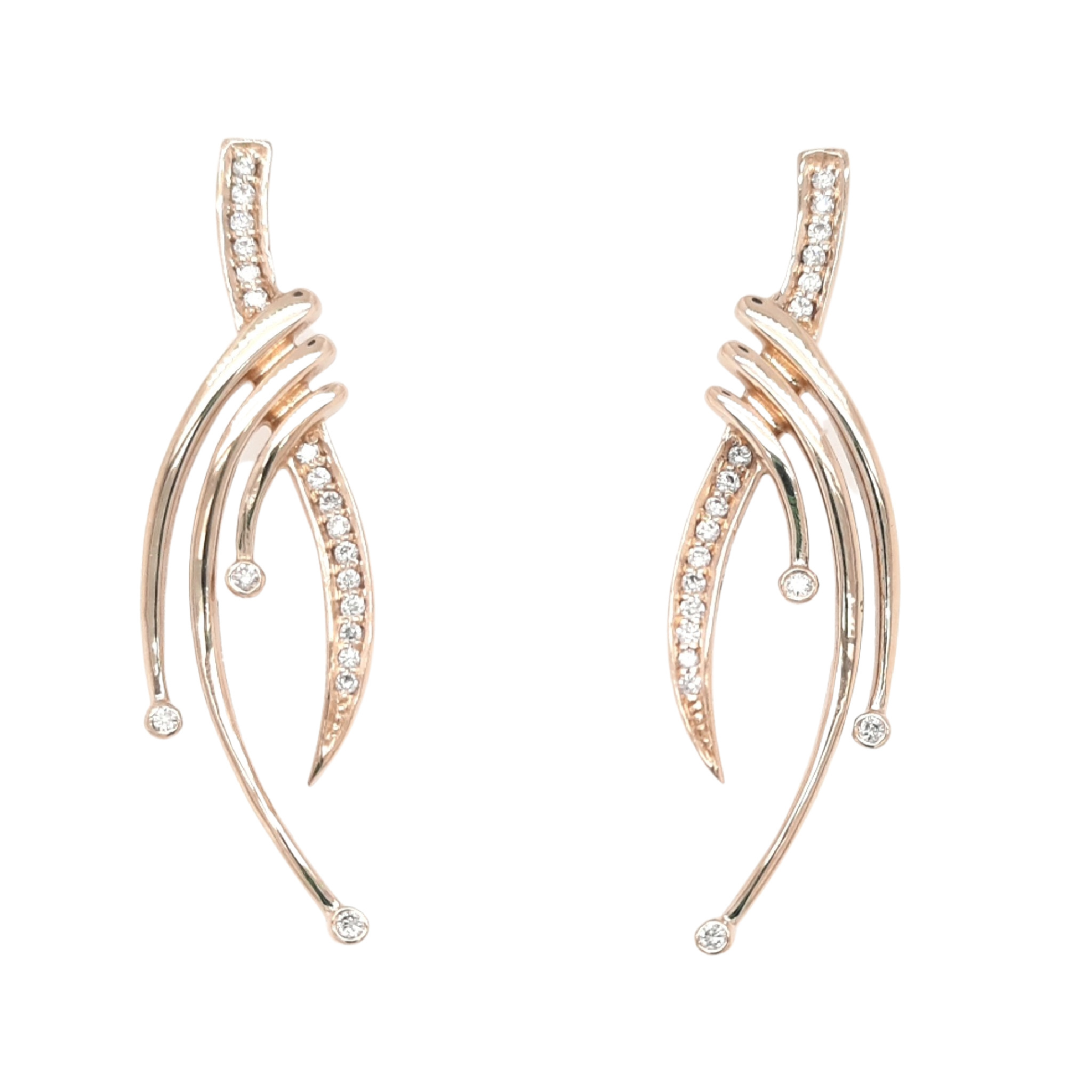 diamond journey earrings