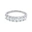 Diamond Emerald-cut band, 14k white gold