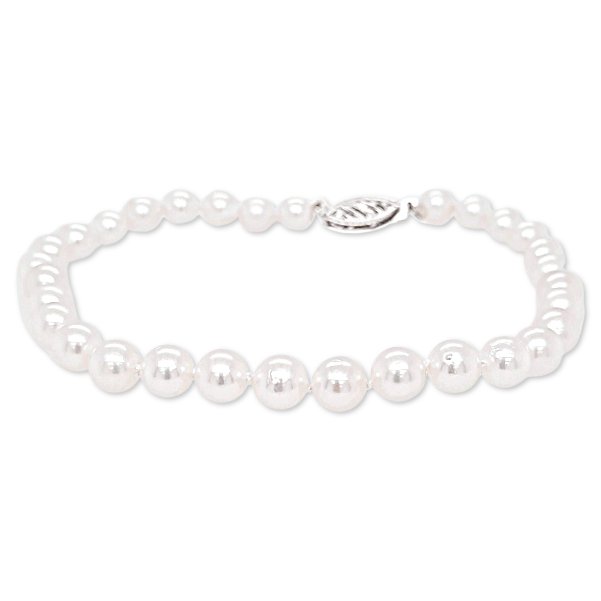 7.5 Freshwater Cultured Pearl Bracelet in 14k Yellow Gold (7.0-7.5mm)