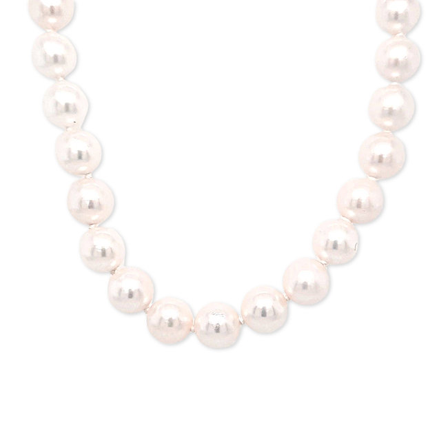 Akoya Pearl (7mm) necklace 16" 14k white gold