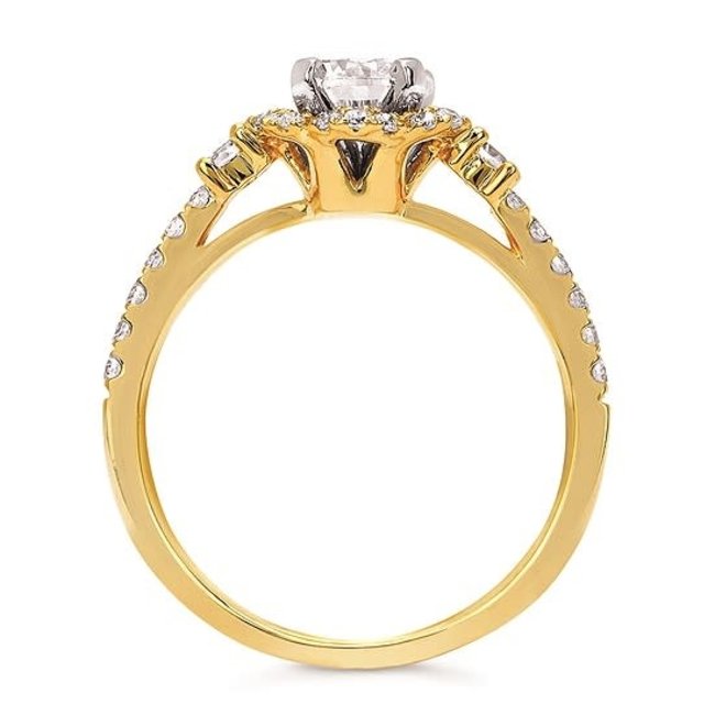 Diamond (0.36 ctw) bridal setting 14k yellow gold