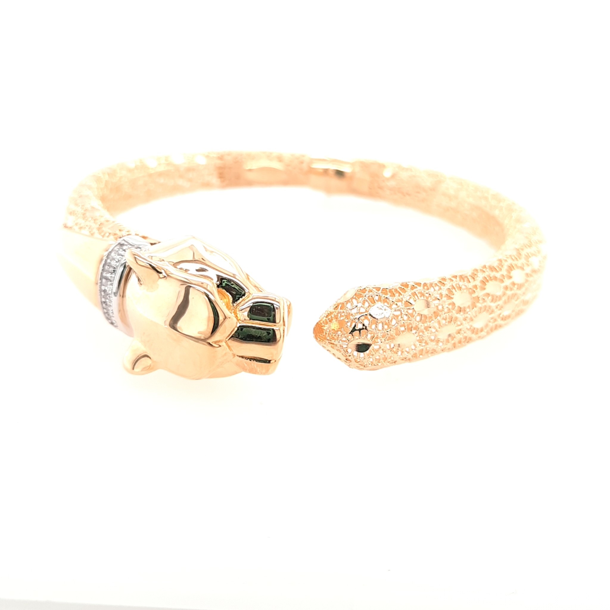 Gold panther bracelet store