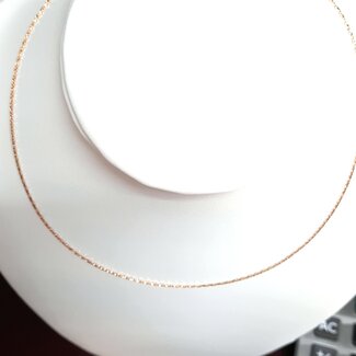 Flexible cable necklace 18k yellow gold 1.3gr