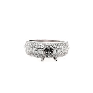 Diamond (0.75ctw) bridal setting 18k white gold