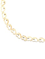Heart link bracelet 18k yellow gold 1.9gr