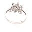 Diamond floral fashion ring 18k white gold