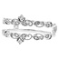 Diamond (0.08 ctw) tiara-look guard ring, 14k white gold