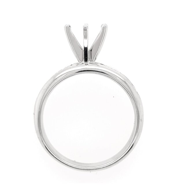 Diamond (0.75 ctw) channel setting, 14k white gold 4.7 grams