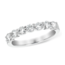 Diamond (0.75 ctw) 7 stone band, 14k white gold 2.9 gr