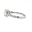 Diamond square halo bridal setting 14k white gold