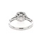 Diamond square halo bridal setting 14k white gold