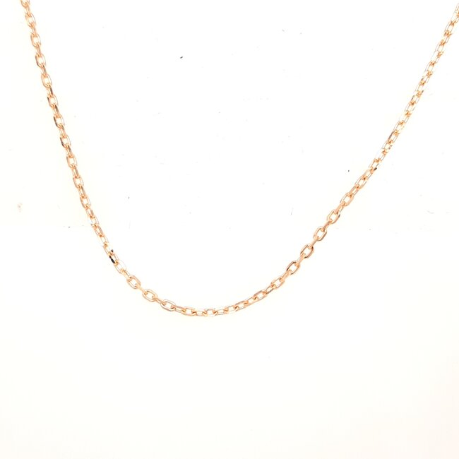 22" Cable link chain 18k yellow gold 4.7 gr