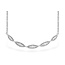 Twist Mil grain diamond necklace 0.25ctw 14k White gold