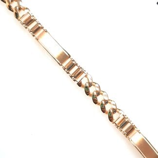 8" Multi link bracelet 18k yellow gold 21.25gr