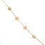 7" Diamond cut lattice bead bracelet 18k yellow gold