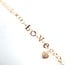 Multi link "LOVE" bracelet w/hearts 18k yellow gold 4.71gr