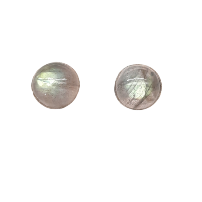Labrodorite stud earrings sterling silver