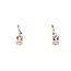 Morganite (1.2 ctw) & diamond accent dangle earrings 14k rose gold