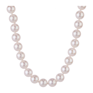 Freshwatercultured pearl (6-6.5mm) 18" strand 14k  yellow gold clasp