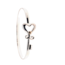 Key To Heart bracelet, 4mm