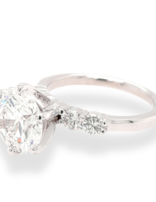 Diamond (4ctw/3.31ctr) E-F/SI2  ring 14k white gold